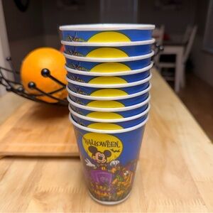 RARE Y2K Collectable Disney Parks Mickey & Friends Halloween Foam Cups 12 oz